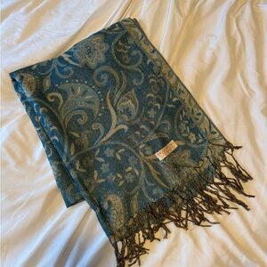 Teal Pashmina Scarf